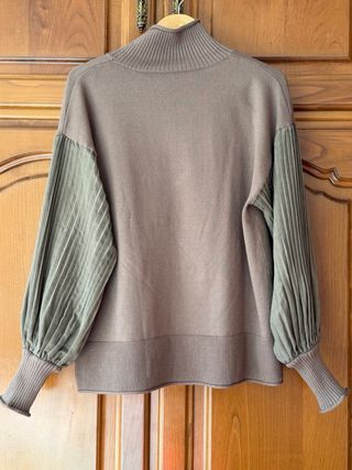 jersey maxi de cuello alto