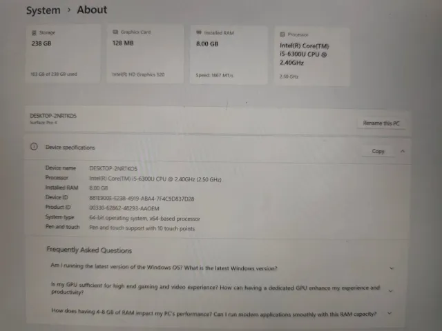 Microsoft Surface Pro 4