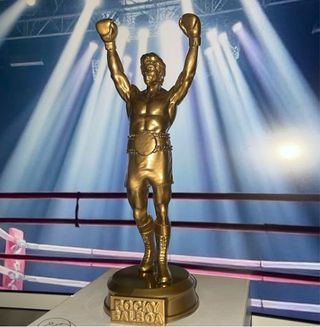 Statuetta Rocky Balboa dorata