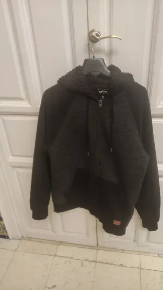 Sudadera polar Billabong negra y gris