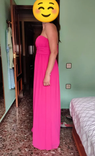 Vestido fiesta Pronovias rosa T.38/40