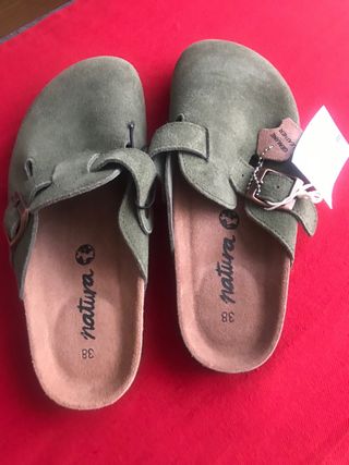 Sandalias Natura Verde Talla 38