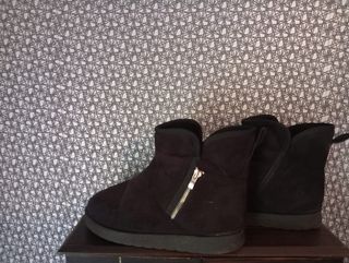 Botas de ante Tex negras