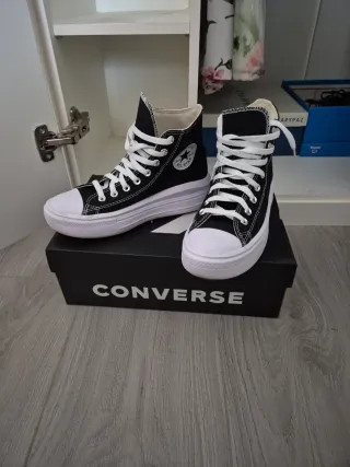 Zapatillas Converse Mujer Negras y Blancas