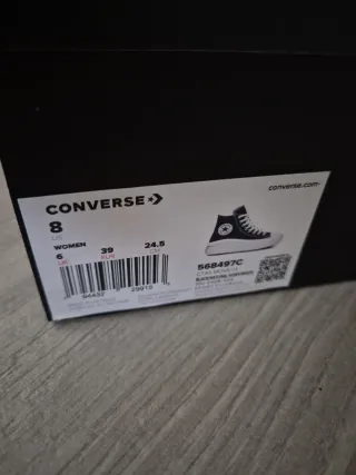 Zapatillas Converse Mujer Negras y Blancas