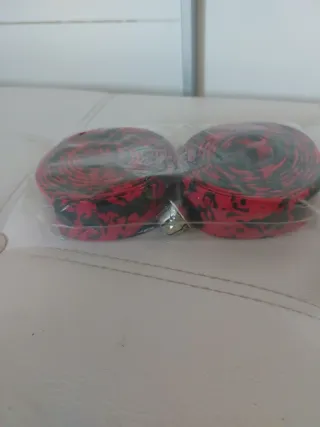 Cinta Manillar Bicicleta Carretera Roja/Negra