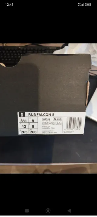 Zapatillas Adidas Runfalcon 5 Negras/Blancas