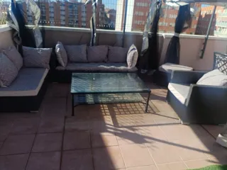 Conjunto Muebles Exterior negro cinco piezas