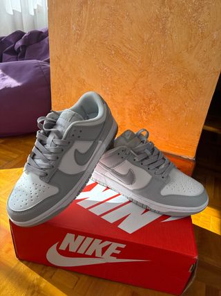Nike Dunk Gris y Blanco