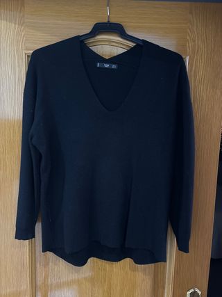 Jersey Mango Manga Francesa Negro Talla XS