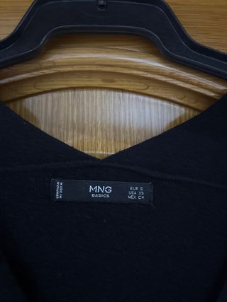 Jersey Mango Manga Francesa Negro Talla XS