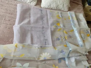 Cortinas infantiles con dibujos de hadas y flores