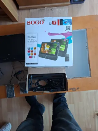 Reproductor DVD Portátil SOGO 9 Pantalla Dual