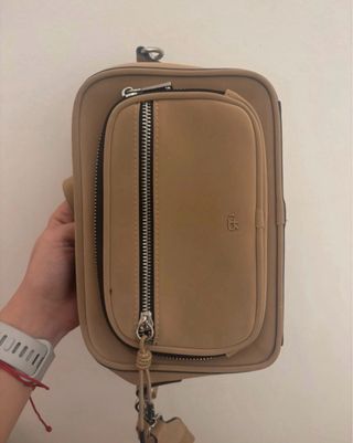 Bolso bandolera beige