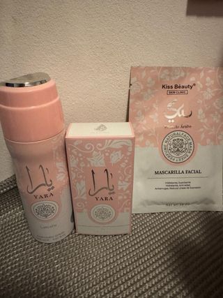 Pack Perfume Yara Lattafa y Mascarilla Facial