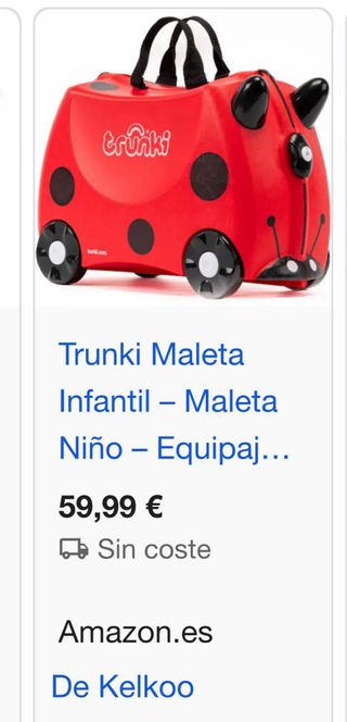 Maleta Infantil Trunki Roja