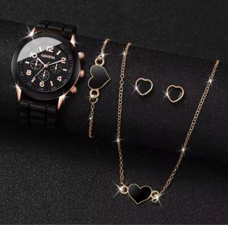 Conjunto de Joyas: Reloj/collar/pendiente/pulsera.