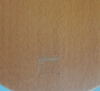 Vasso in legno con manici in metallo Porta piatti