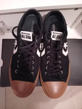 Zapatillas Converse Star Player 76 Negras Marrones