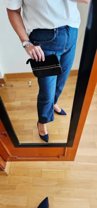 Bolso de mano Mango en piel.