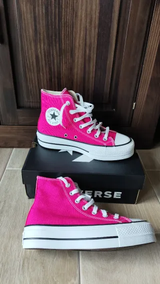 Sneakers Converse Rosa Platform Taglia 38