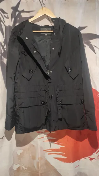 Chaqueta chubasquero poliéster mujer