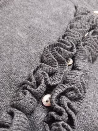 Cárdigan Massimo Dutti Lana Gris Talla S