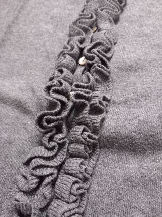 Cárdigan Massimo Dutti Lana Gris Talla S