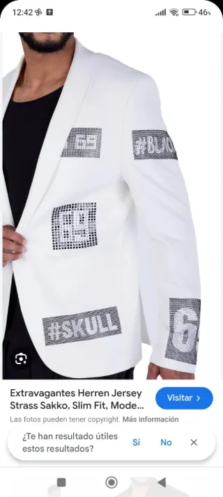 Americana Philipp Plein Blanca Strass