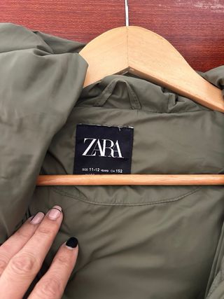 Chaqueta Zara acolchada verde niño/a