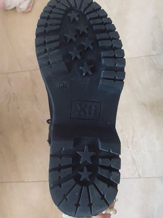 Botas militares Xti mujer talla 38 negras