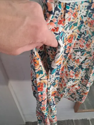 Vestido CEREZAS flores multicolor