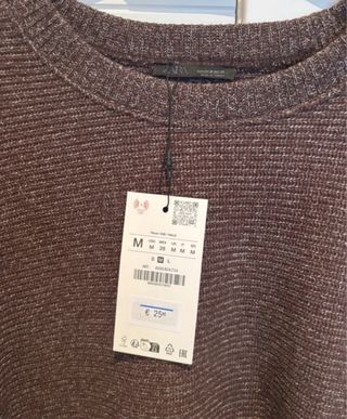Jersey Zara Marrón Talla M