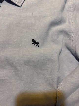 Camisa H&M azul con logo de animal