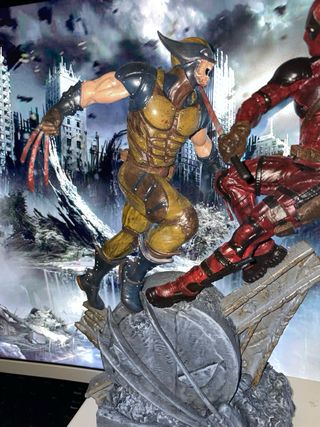 Diorama Deadpool e Wolverine