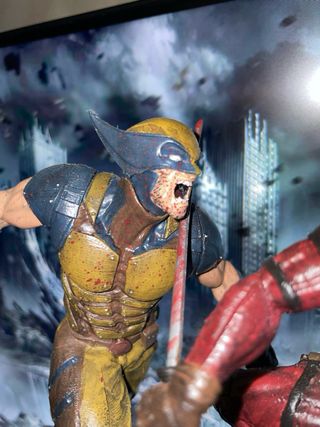 Diorama Deadpool e Wolverine