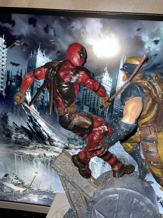 Diorama Deadpool e Wolverine