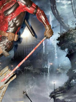 Diorama Deadpool e Wolverine