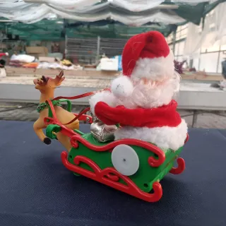 Carillon Babbo Natale Slitta Renna