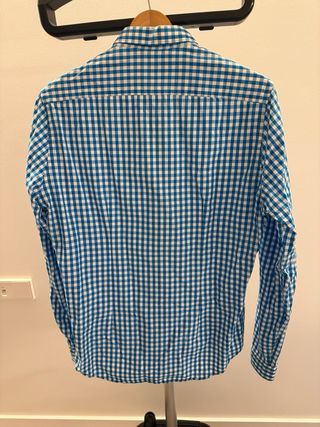 Camisa Zara Man cuadros azules