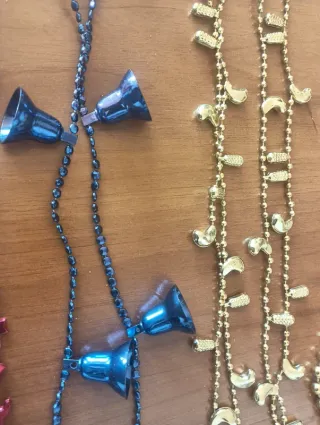 N.6 Decorazioni Natalizie Blu rosso e Oro