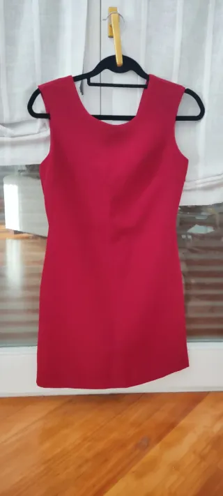 Vestido corto rojo Zara