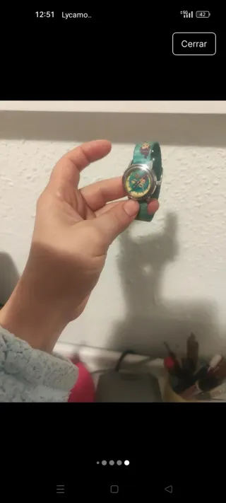 Reloj infantil con diseño divertido
