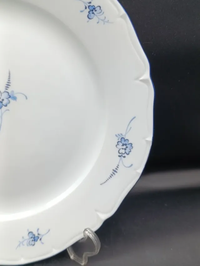 Tartera Limoges Sologne Porcelana Azul/Blanco