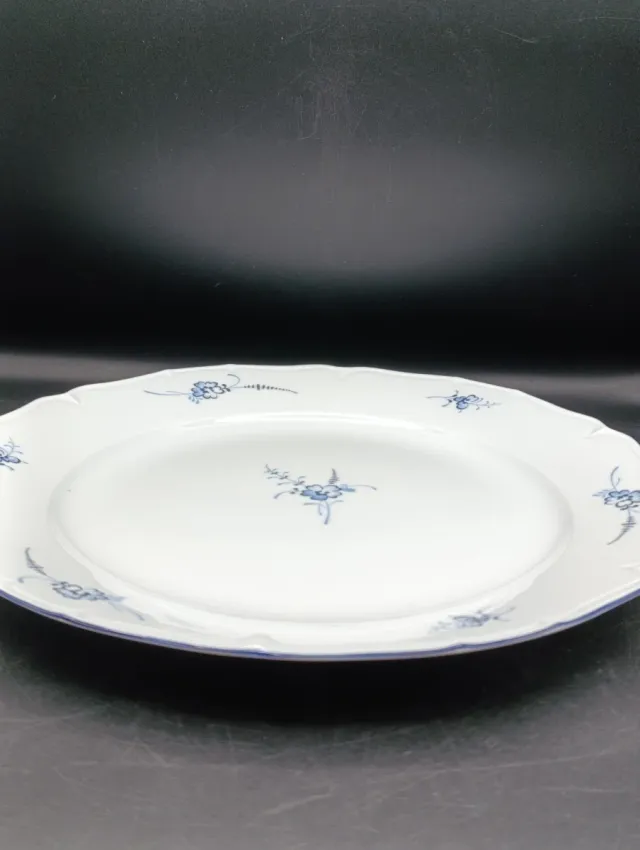 Tartera Limoges Sologne Porcelana Azul/Blanco