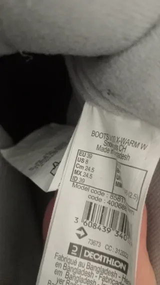 Botas de nieve impermeables para niño