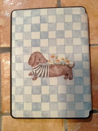 Funda Kindle 11x15cm Perro Salchicha