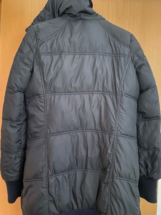 Chaqueta larga invierno mujer negra