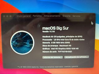 MacBook Air 13 2015 Plata