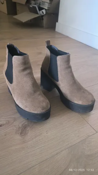 Botines de tacón con plataforma